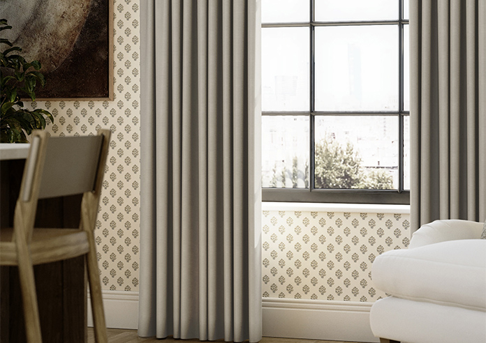 Akoya Faux Silk, Lustre Tarnished Grey - Made to Measure Curtain - Image 5